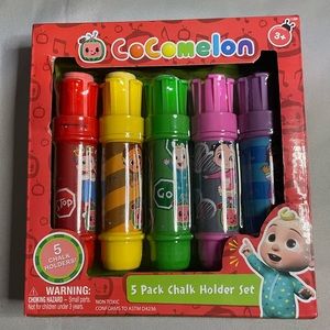 Cocomelon 5 pack chalk holder set